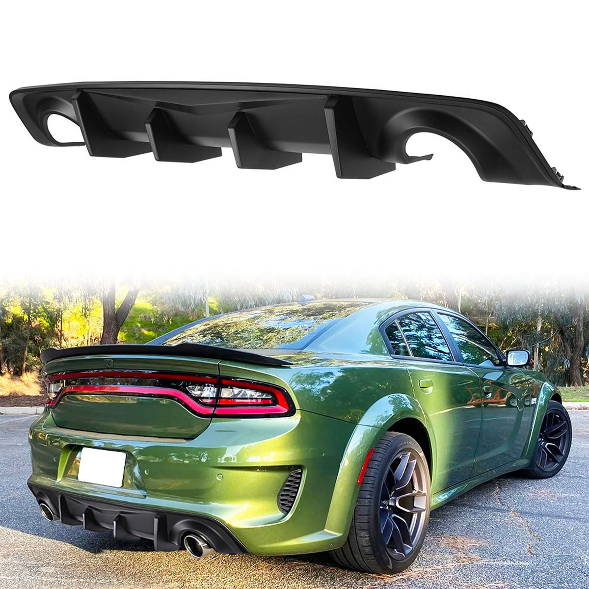 2020-2023 Charger Widebody Rear Diffuser 2PCS PP