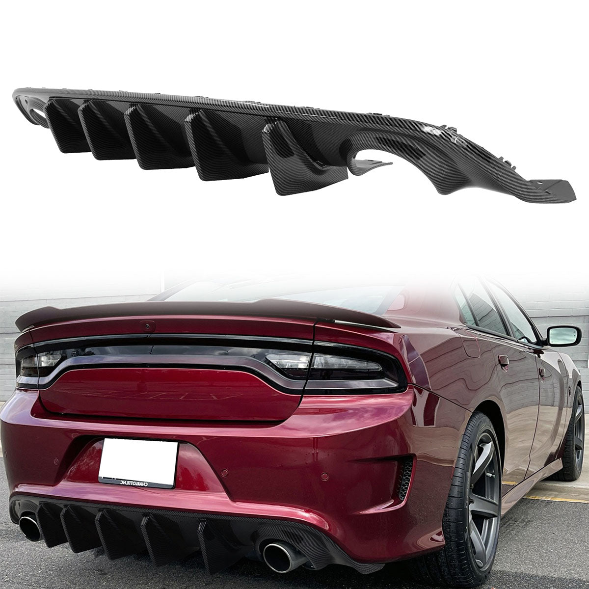 2015-2023 Dodge Charger Rear Bumper Diffuser PP 2PCS