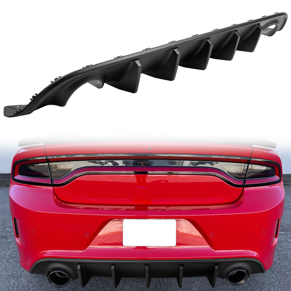 2015-2023 Dodge Charger Rear Bumper Diffuser PP 2PCS