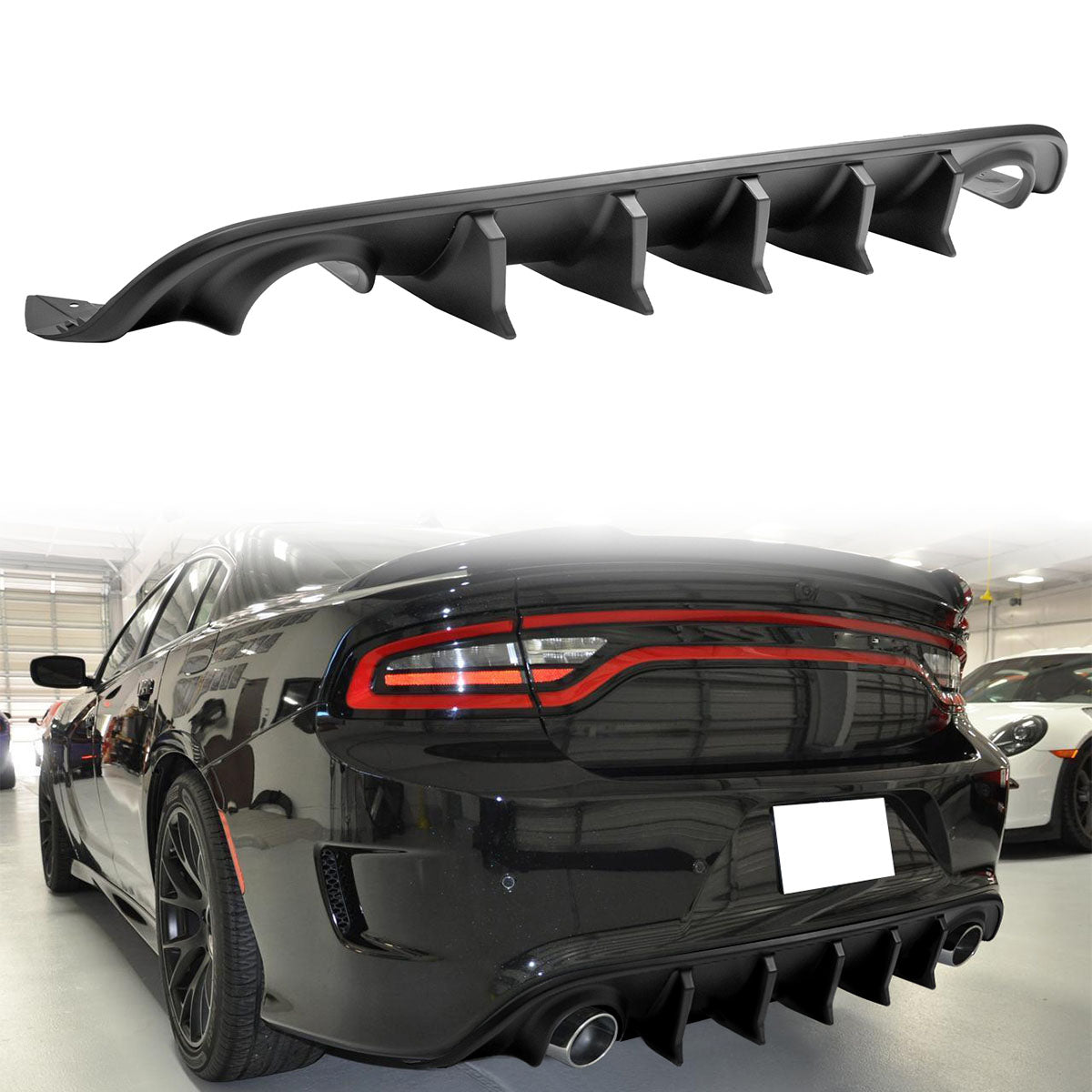 2015-2023 Dodge Charger Rear Bumper Diffuser PP 2PCS