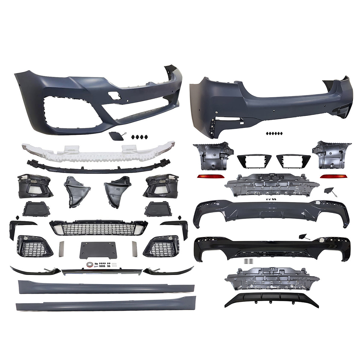2021-2023 BMW G30 M Sport Front Rear Bumper Diffuser Lip Side Skirt