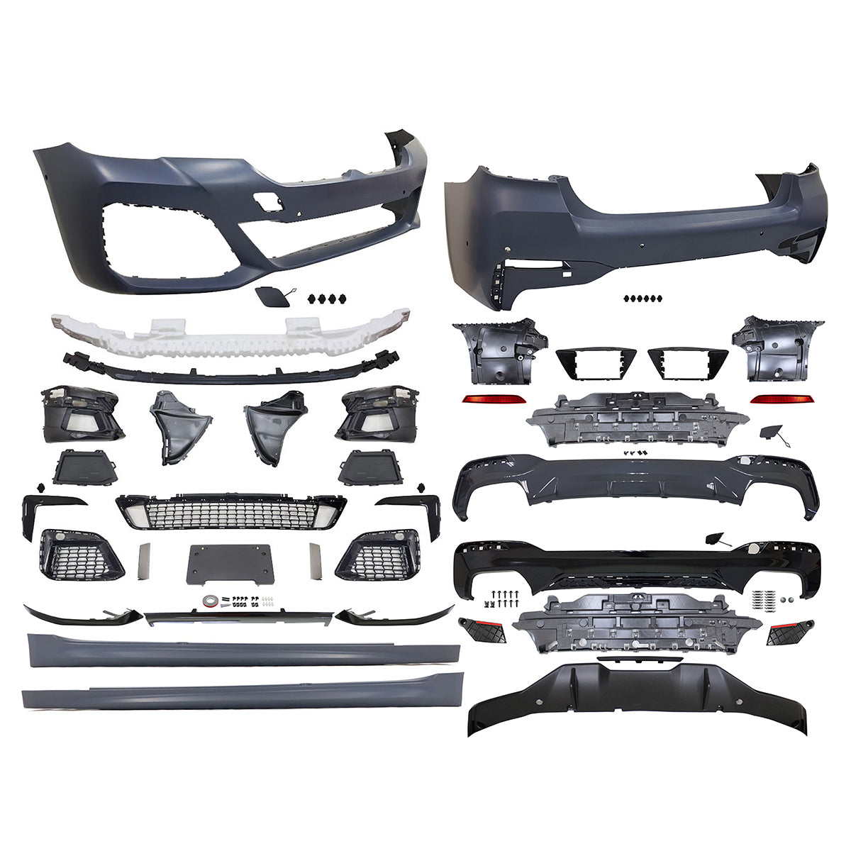 2021-2023 BMW G30 M Tech Front Rear Bumper Diffuser Lip Side Skirt