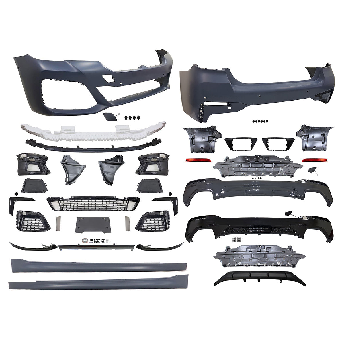 2021-2023 BMW G30 M Sport Front Rear Bumper Diffuser Lip Side Skirt