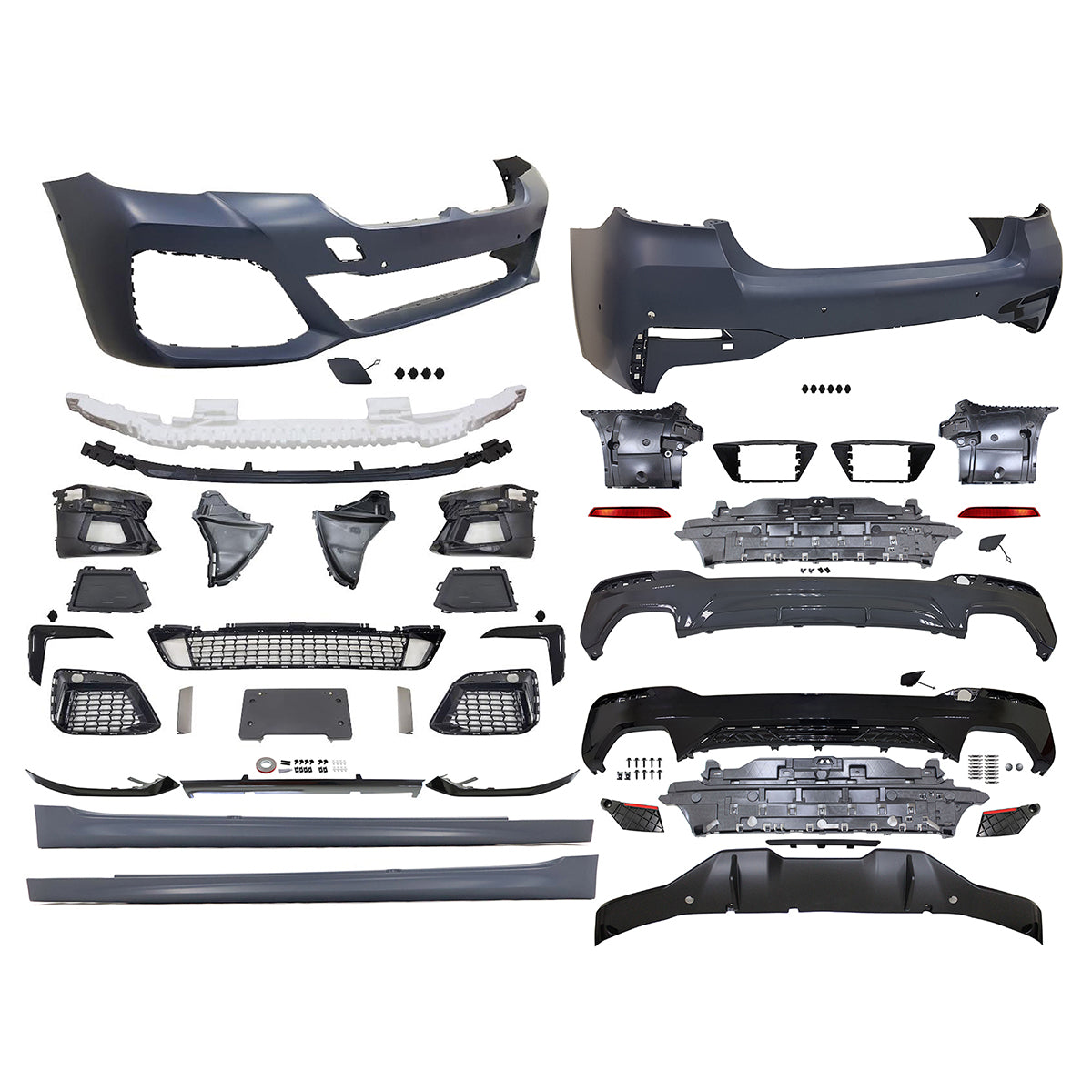2021-2023 BMW G30 M Sport Front Rear Bumper Diffuser Lip Side Skirt
