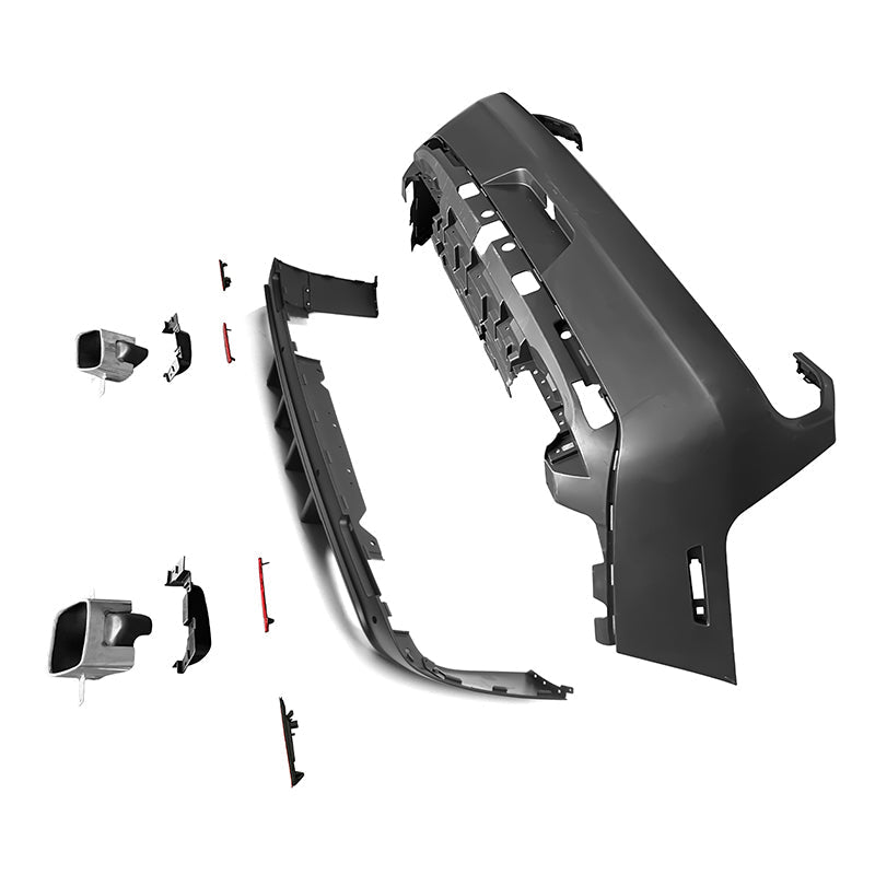 2008-2014 Dodge Challenger Front+Rear Bumper Cover+Lip+Diffuser PP