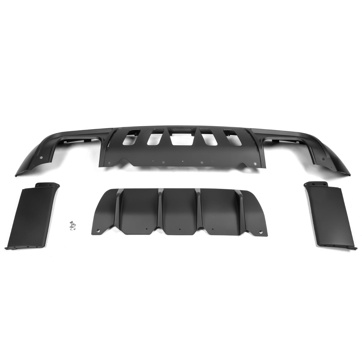 2008-2014 Dodge Challenger Front + Rear Bumper Cover + Diffuser PP