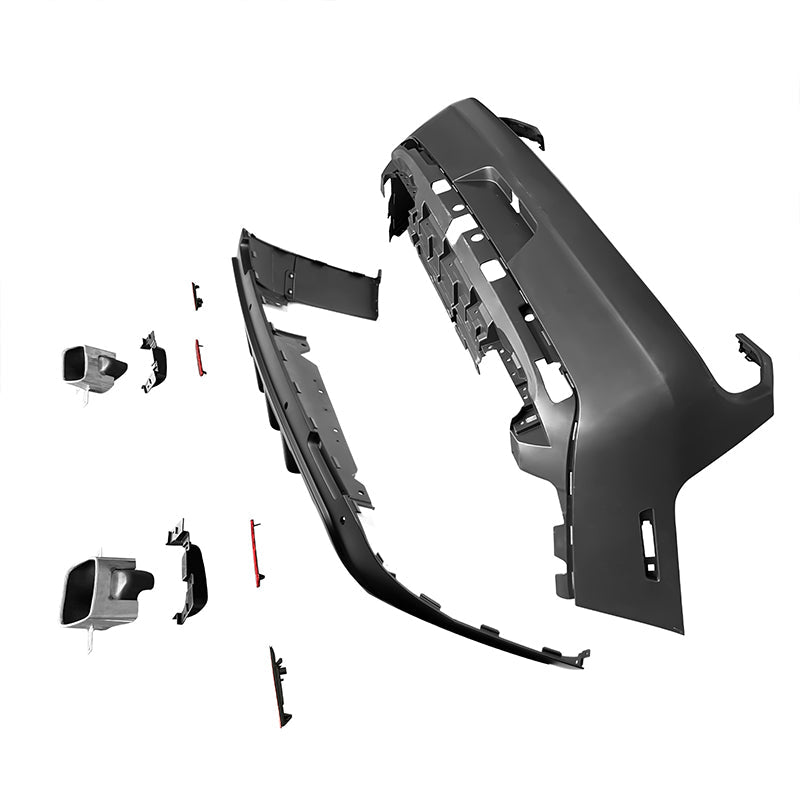 2008-2014 Dodge Challenger Front+Rear Bumper Cover+Lip+Diffuser PP