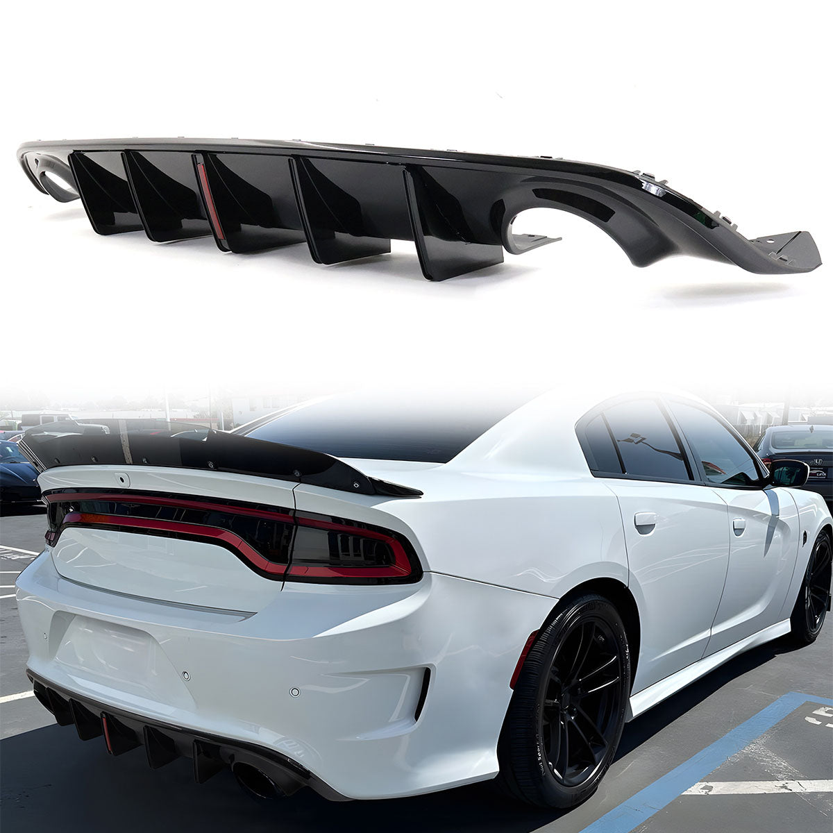 2015-2023 Dodge Charger Rear Bumper Diffuser PP 2PCS