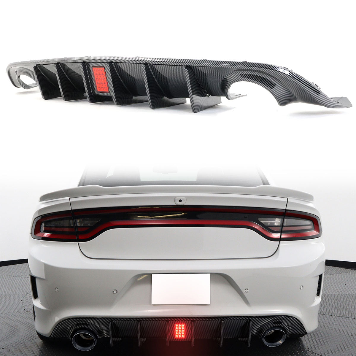 2015-2023 Dodge Charger Rear Bumper Diffuser PP 2PCS