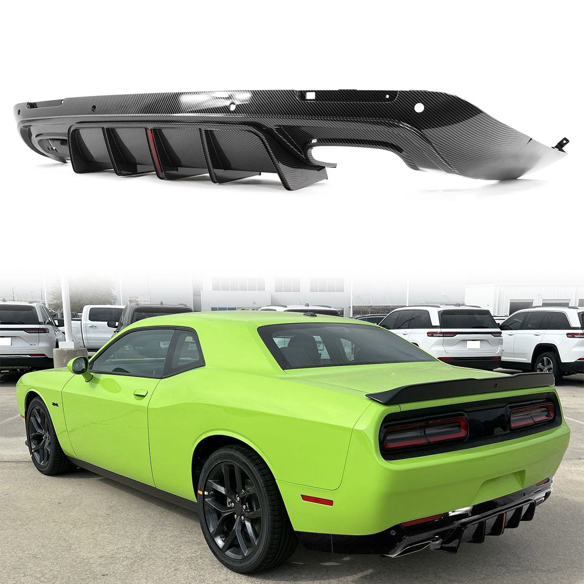 2015-2024 Dodge Challenger IKON Rear Bumper Diffuser PP