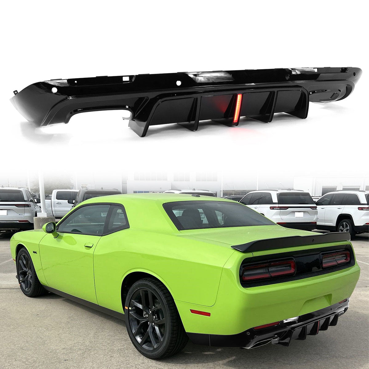 2015-2024 Dodge Challenger IKON Rear Bumper Diffuser PP