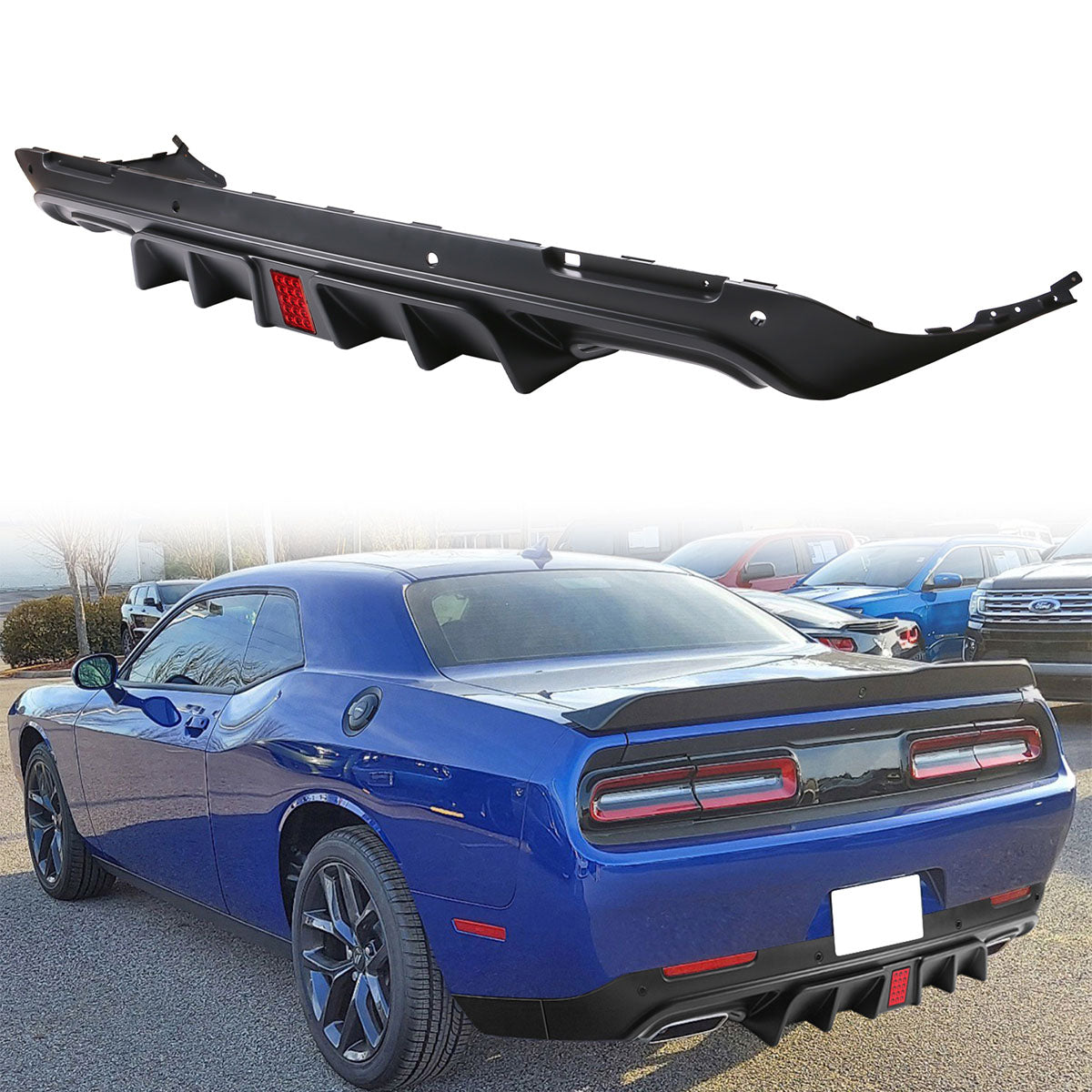 2015-2024 Dodge Challenger IKON Rear Bumper Diffuser PP