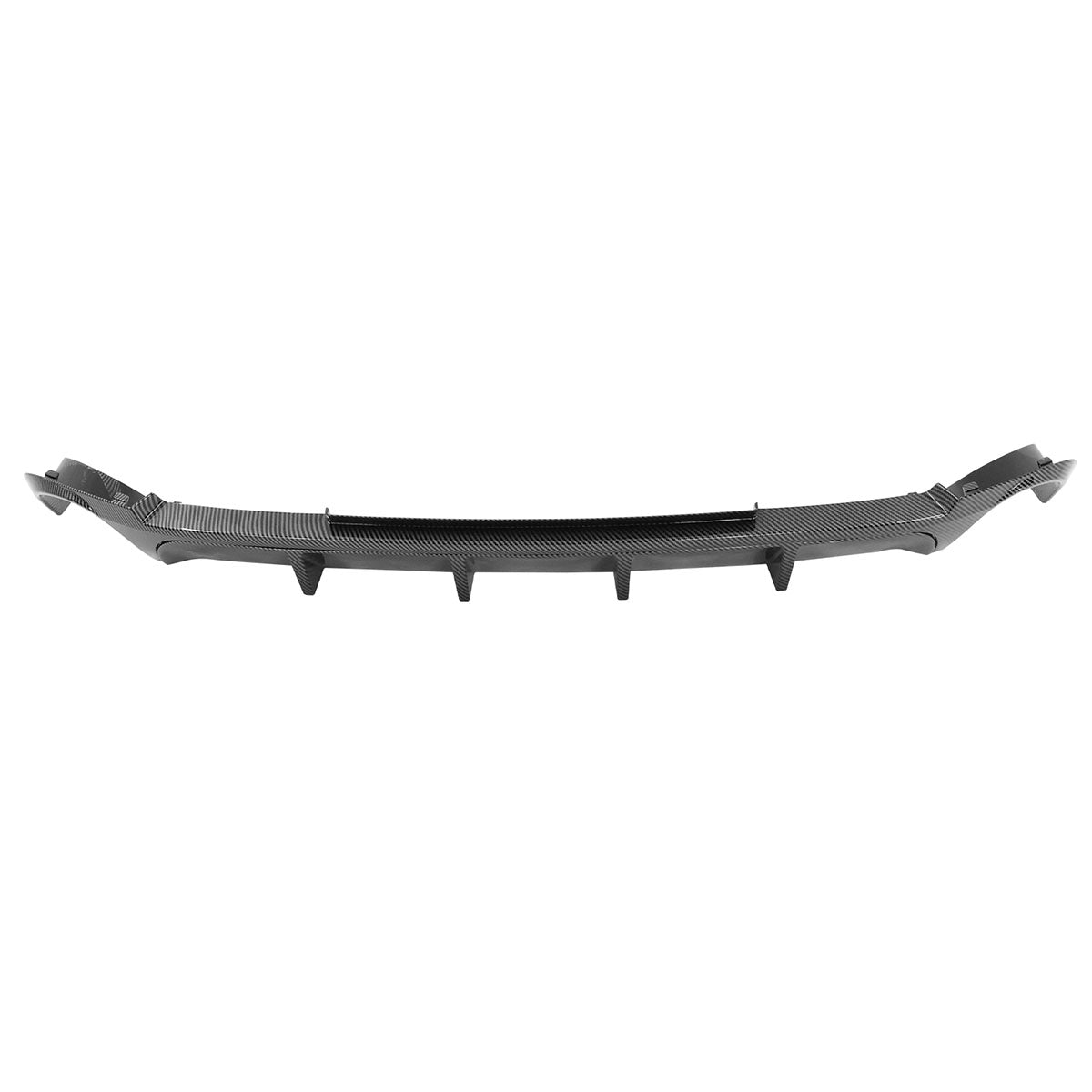 2013-2014 Ford Mustang V6 GT Carbon Fiber Print Rear Bumper Lip V2 PP