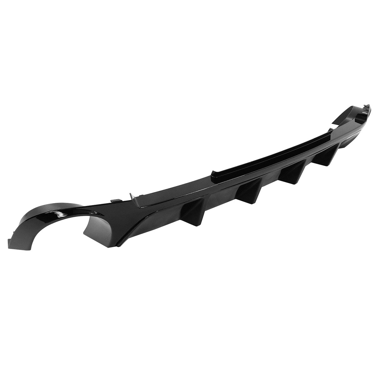 2013-2014 Ford Mustang V6 GT Carbon Fiber Print Rear Bumper Lip V2 PP