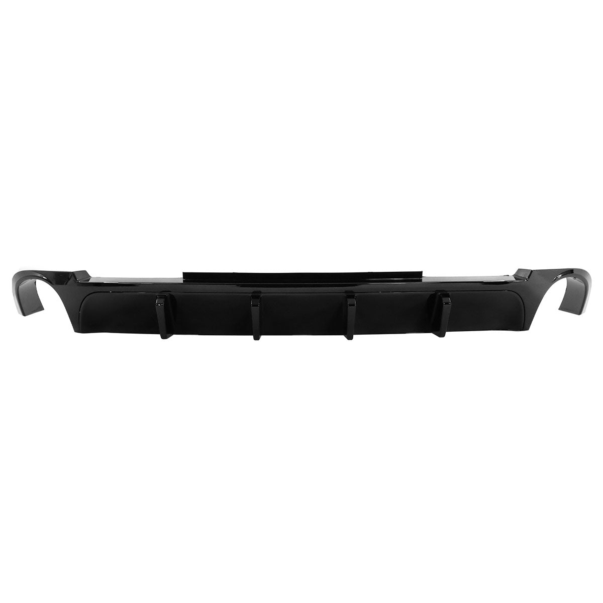 2013-2014 Ford Mustang V6 GT Carbon Fiber Print Rear Bumper Lip V2 PP