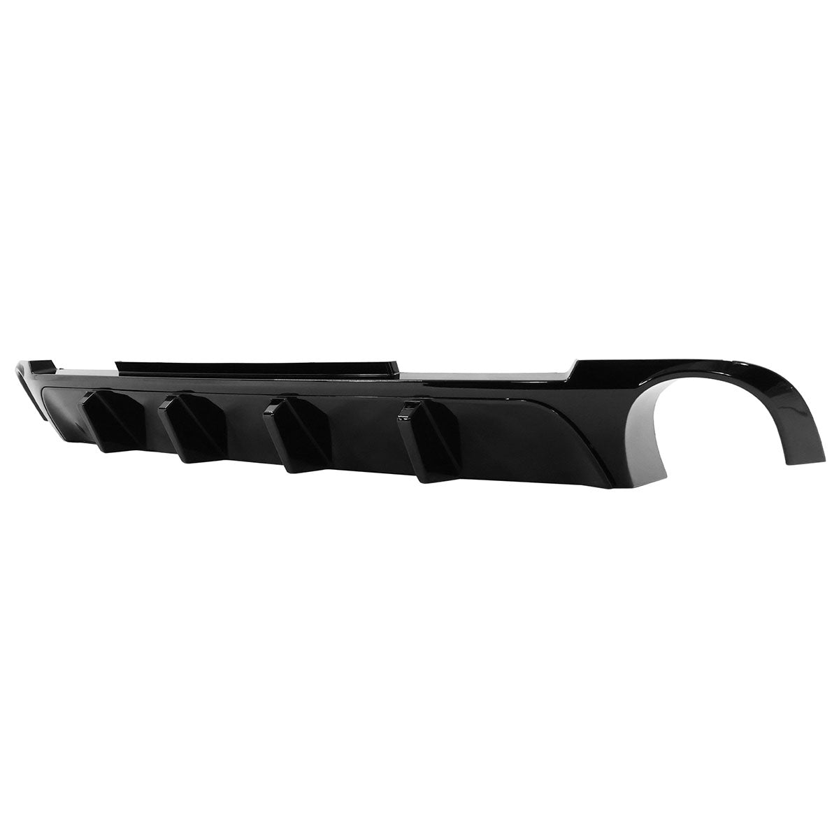 2013-2014 Ford Mustang V6 GT Carbon Fiber Print Rear Bumper Lip V2 PP
