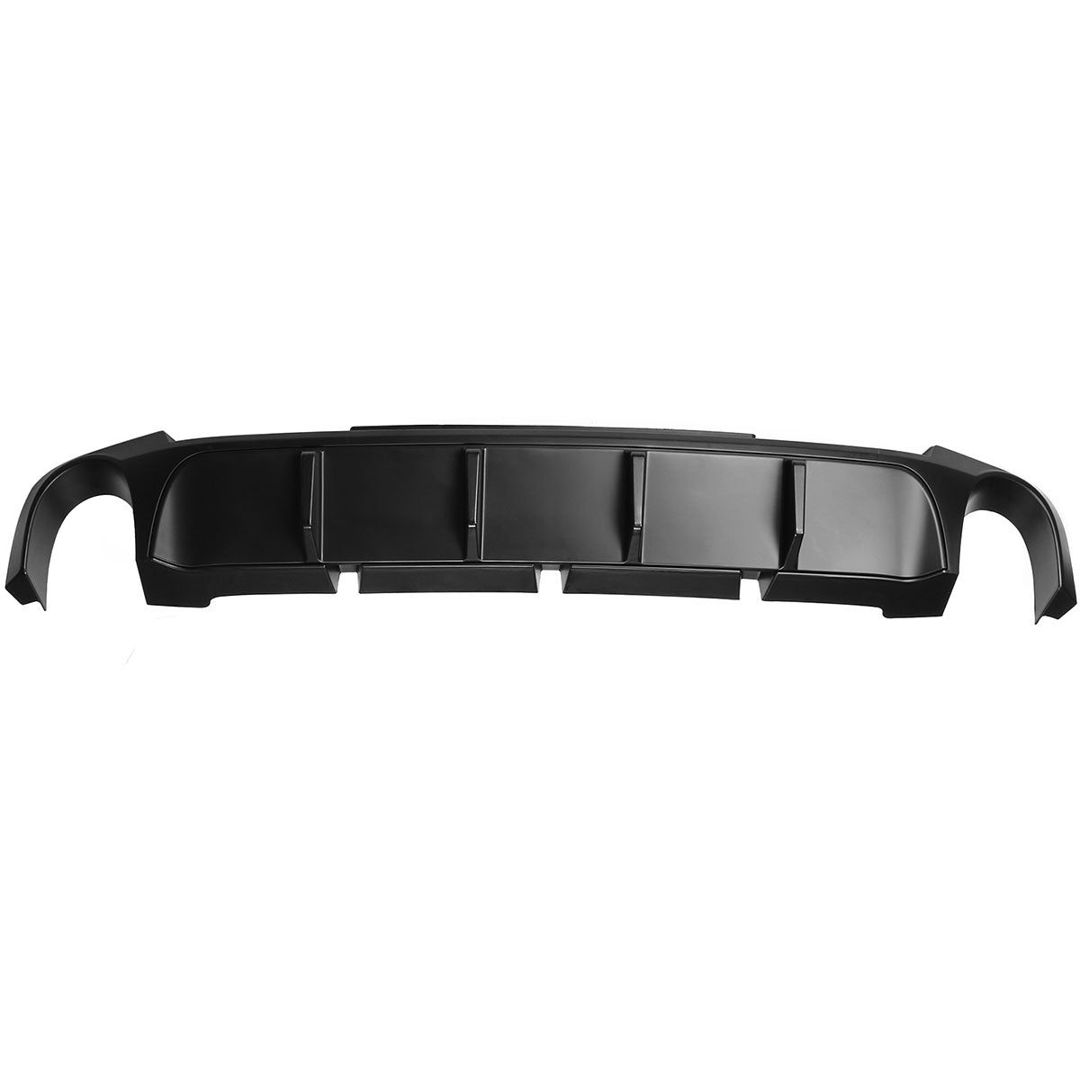 2013-2014 Ford Mustang V6 GT Carbon Fiber Print Rear Bumper Lip V2 PP