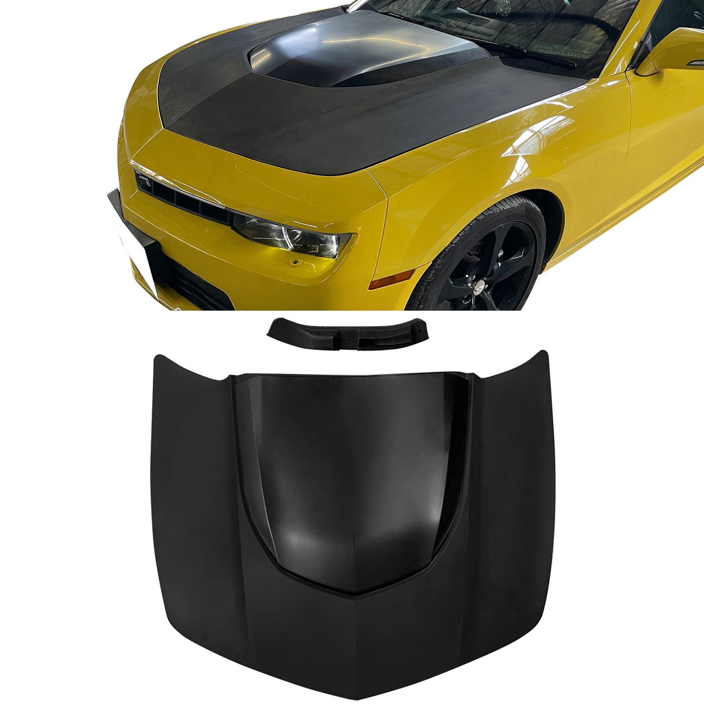 2014-2015 Chevy Camaro ZL1 Style Front Bumper Cover PP + Hood Cover