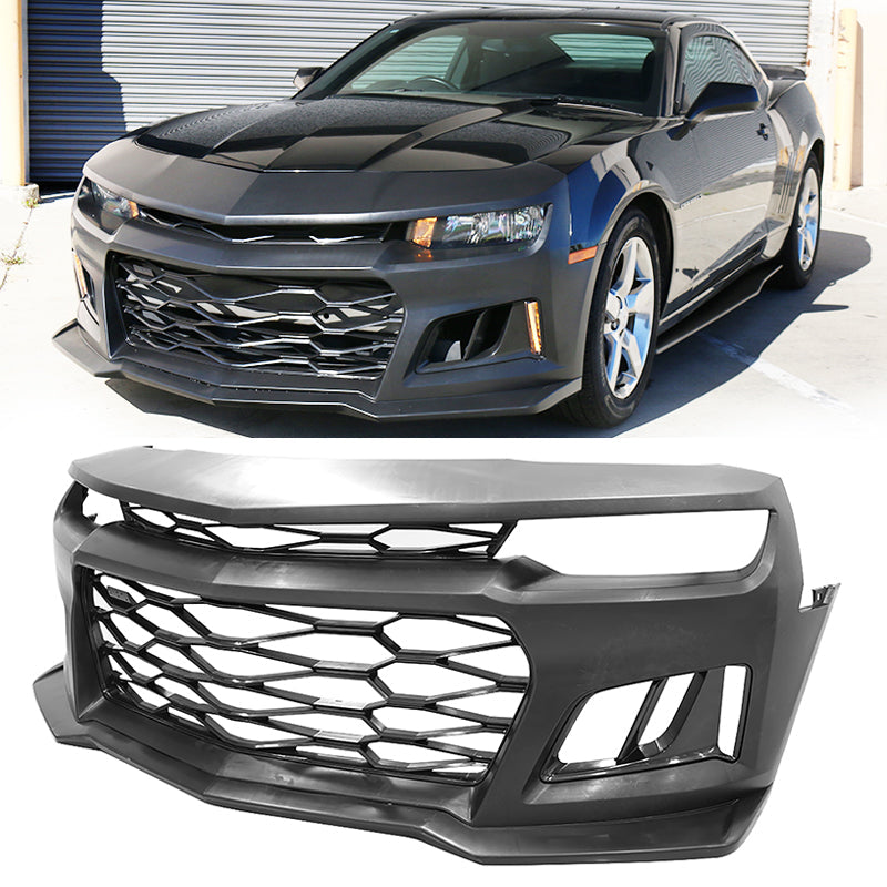 2014-2015 Chevy Camaro ZL1 Style Front Bumper Cover PP + Hood Cover