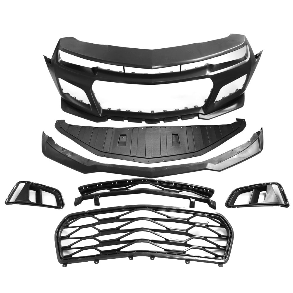 2014-2015 Chevy Camaro ZL1 Style Front Bumper Cover PP + Hood Cover