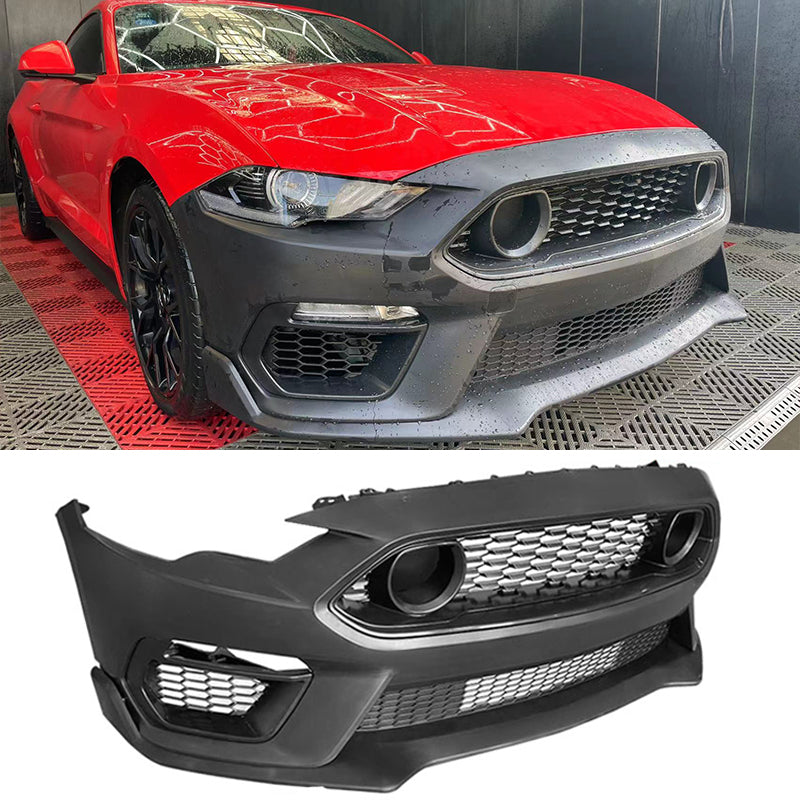 2018-2023 Ford Mustang Mach 1 Style Unpainted Front Bumper Cover PP