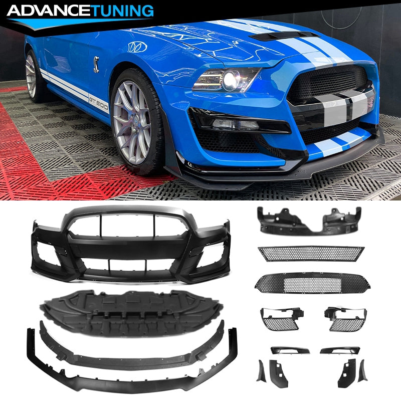 2010-2014 Ford Mustang GT500 to S550 GT500 Style Front Bumper Cover