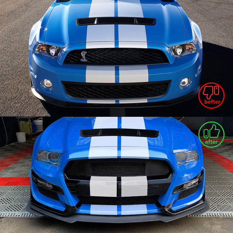 2010-2014 Ford Mustang GT500 to S550 GT500 Style Front Bumper Cover
