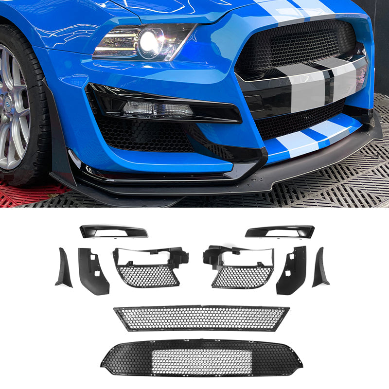 2010-2014 Ford Mustang GT500 to S550 GT500 Style Front Bumper Cover