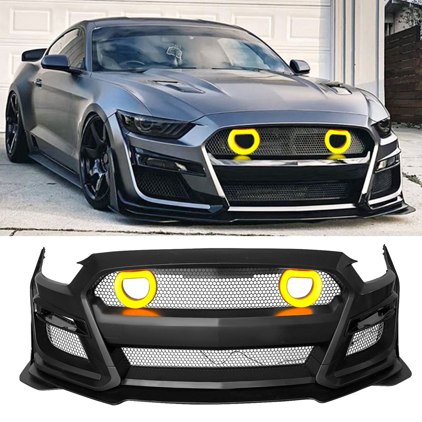 2015-2017 Mustang GT500 Front Bumper Painted