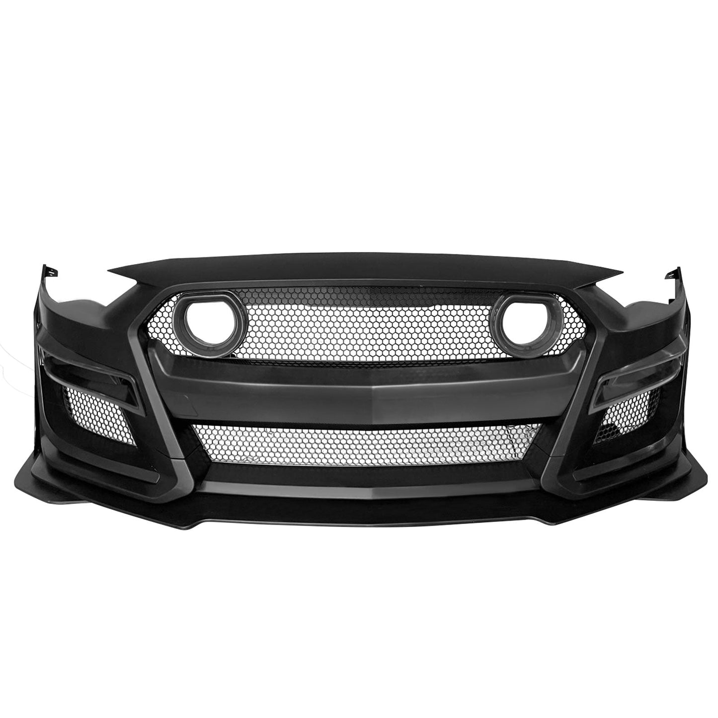 2018-2023 Ford Mustang GT500 Style Front Bumper Cover Lip LED Grille