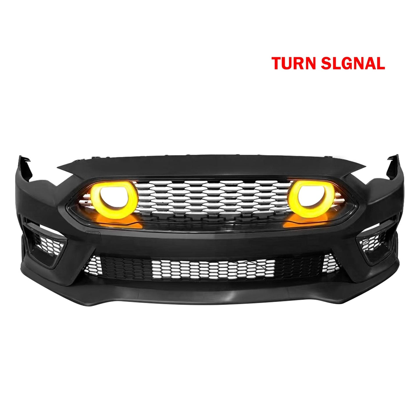 2018-2023 Ford Mustang 2021 Mach-1 Style Front Bumper Cover LED Grille