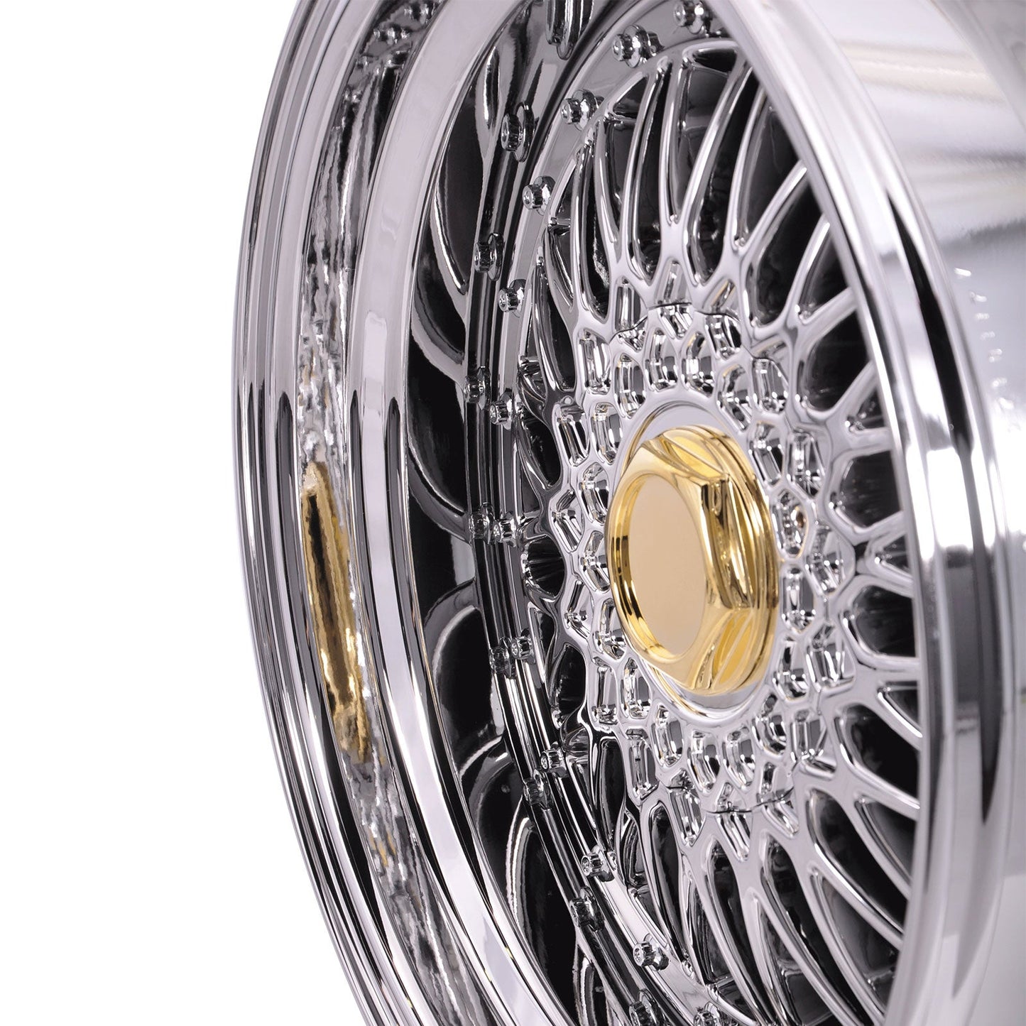 (2) 17X10 +25 5X100 / 5X114.3 Step Lip Deep Dish Mesh Wheels Rims