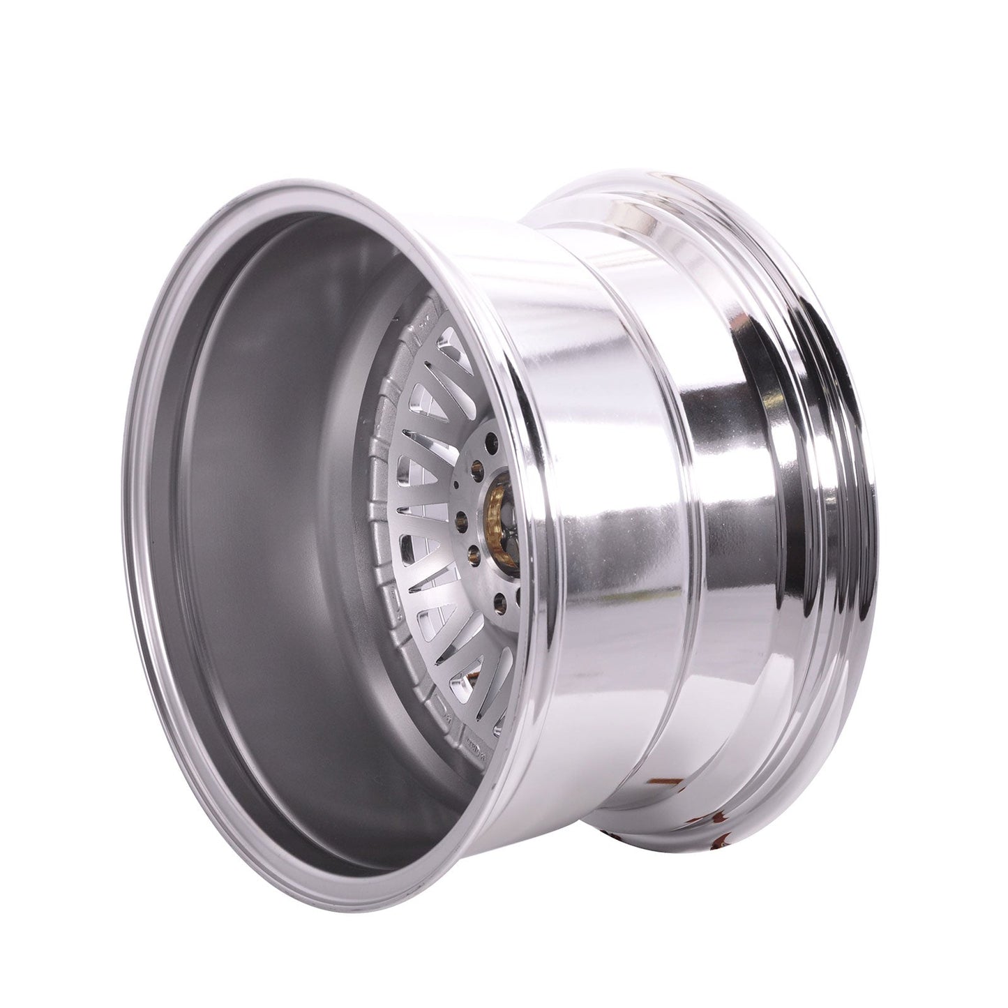 (2) 17X10 +25 5X100 / 5X114.3 Step Lip Deep Dish Mesh Wheels Rims