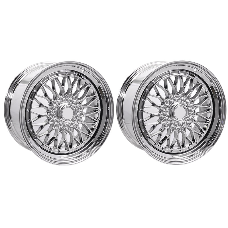 (2) 19X9.5 +40 5X114.3 / 5X120 Step Lip Deep Dish Mesh Wheels Rims