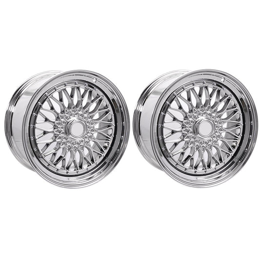 (2) 19X9.5 +40 5X114.3 / 5X120 Step Lip Deep Dish Mesh Wheels Rims