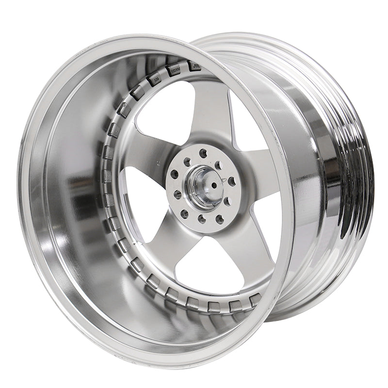 (2) 18X10 +30 5X100 / 5X114.3 Step Lip 5 Spoke Wheels Rim Replacement