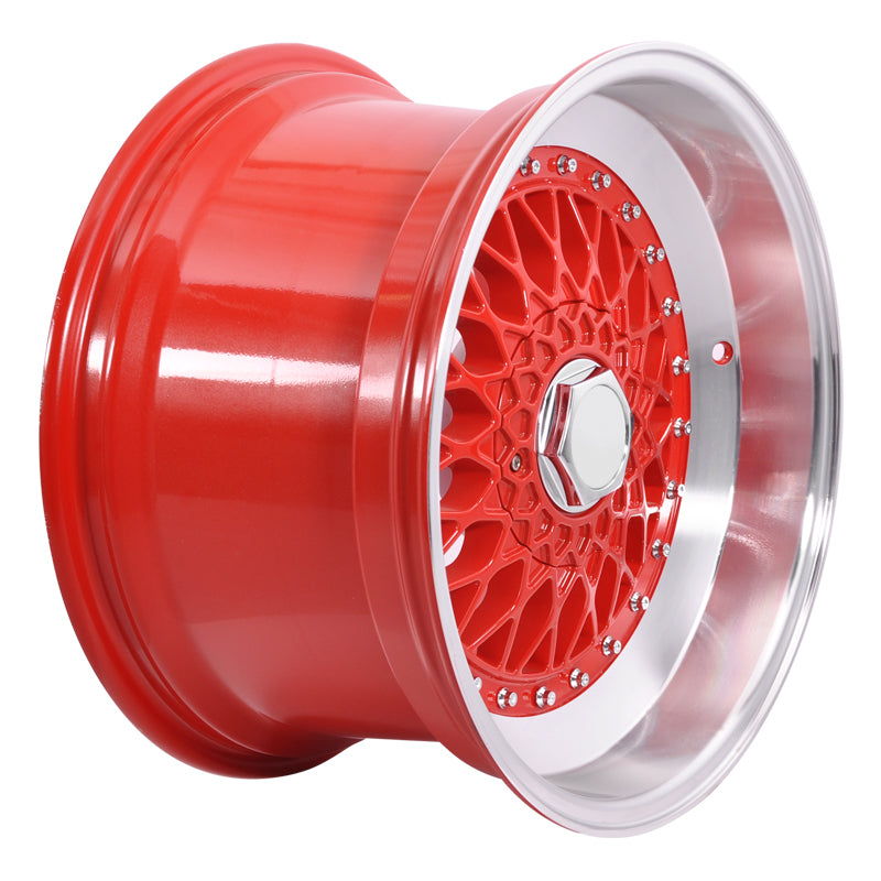 (2) 17X10 +30 5X100 / 5X114.3 Step Lip Deep Dish Mesh Wheels Rims Kit