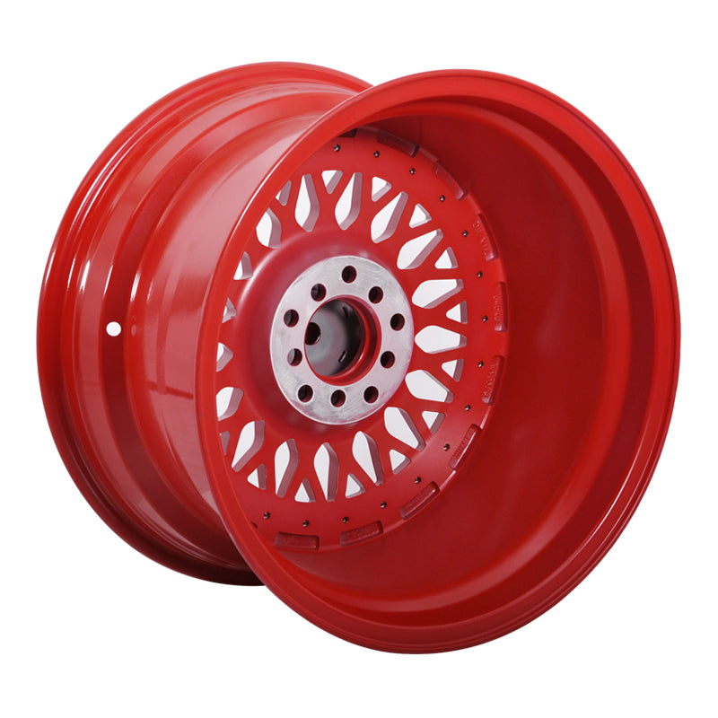 (2) 17X10 +30 5X100 / 5X114.3 Step Lip Deep Dish Mesh Wheels Rims Kit