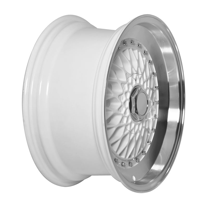(2) 17X8.5 +25 5X100 / 5X114.3 Step Lip Deep Dish Mesh Wheels Rim Pair