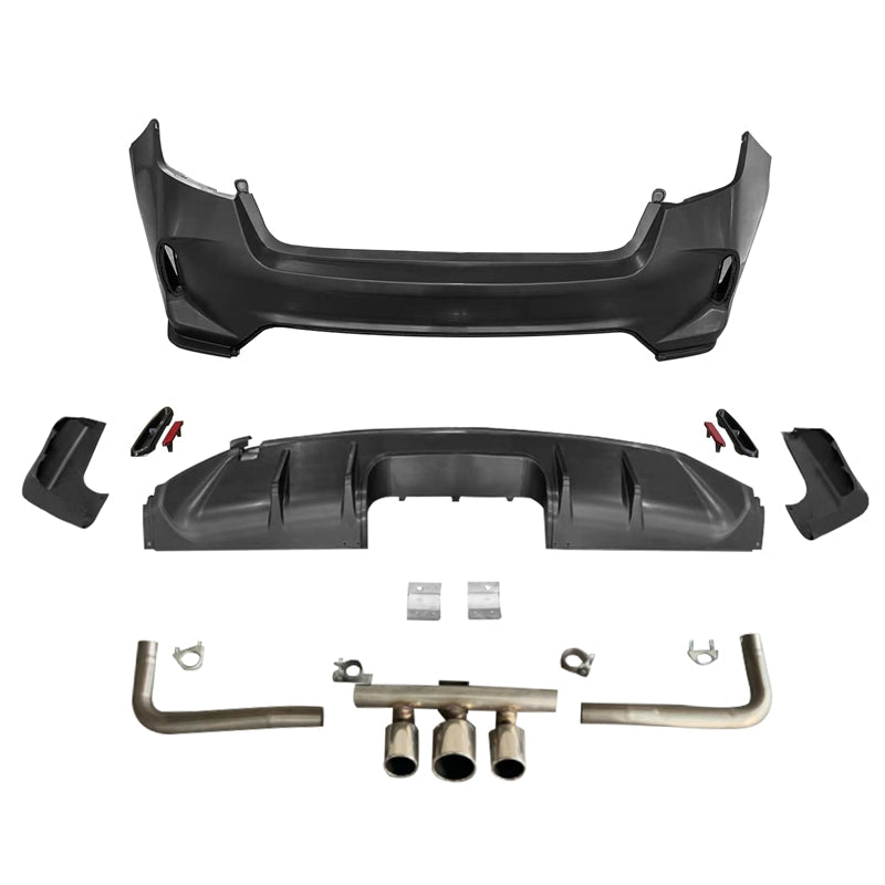 2022-2024 Honda Civic EX Touring Rear Bumper Cover Set + Exhaust Pipe