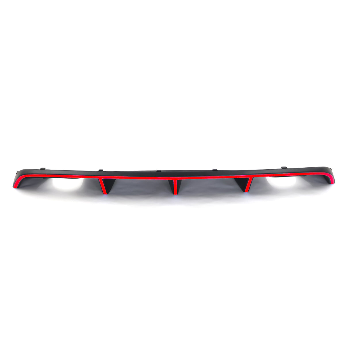 2012-2014 Dodge Charger OE Style Rear Diffuser w/ Red Reflective Tape
