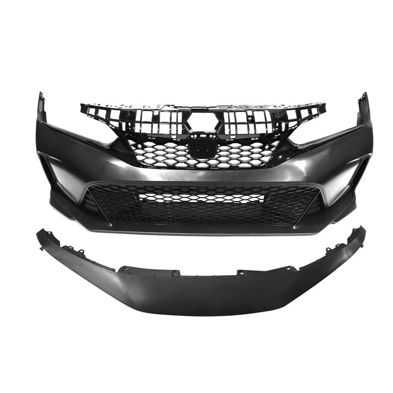 2022-2024 Honda Civic Sedan Front Bumper Cover&Upper Grill&Trim Type R