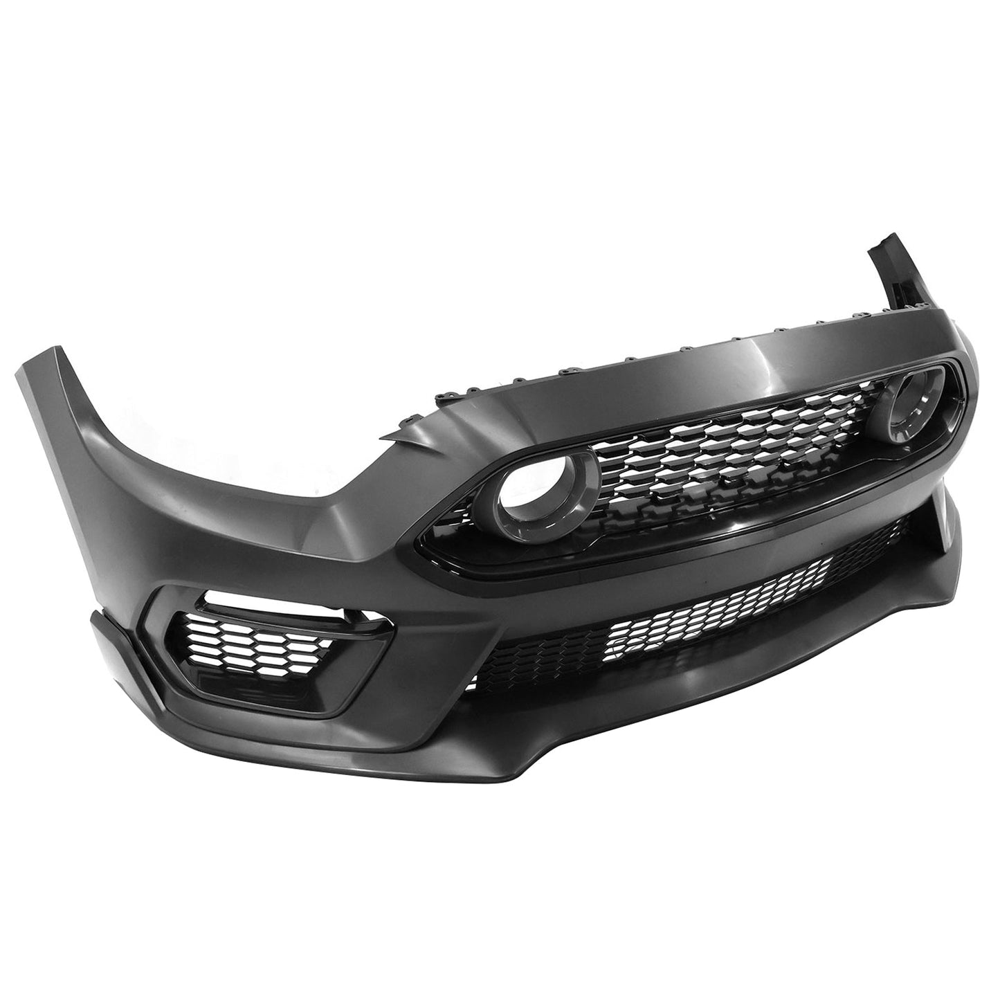 2015-2017 Ford Mustang Front Bumper Cover Lower Upper Grills W/ LED