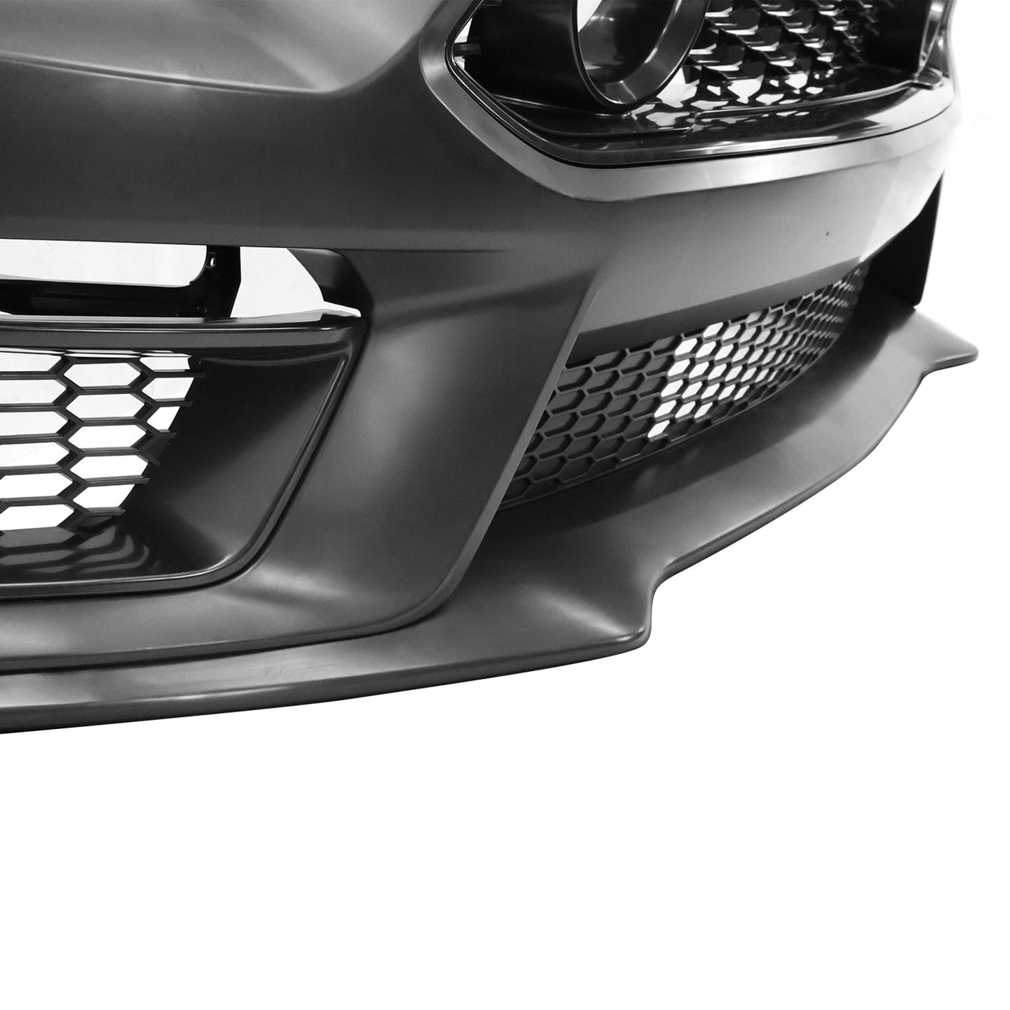 2015-2017 Ford Mustang Front Bumper Cover Lower Upper Grills W/ LED