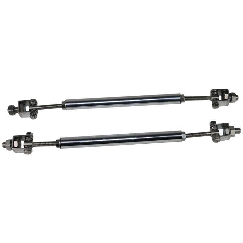 Honda Civic 62"-66" 3PCS A Style Black Front Lip with Strut Rods