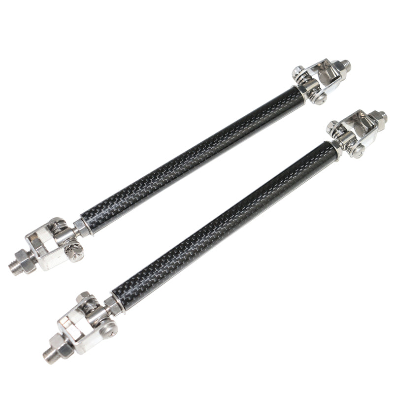 Honda Civic 62"-66" 3PCS A Style Black Front Lip with Strut Rods