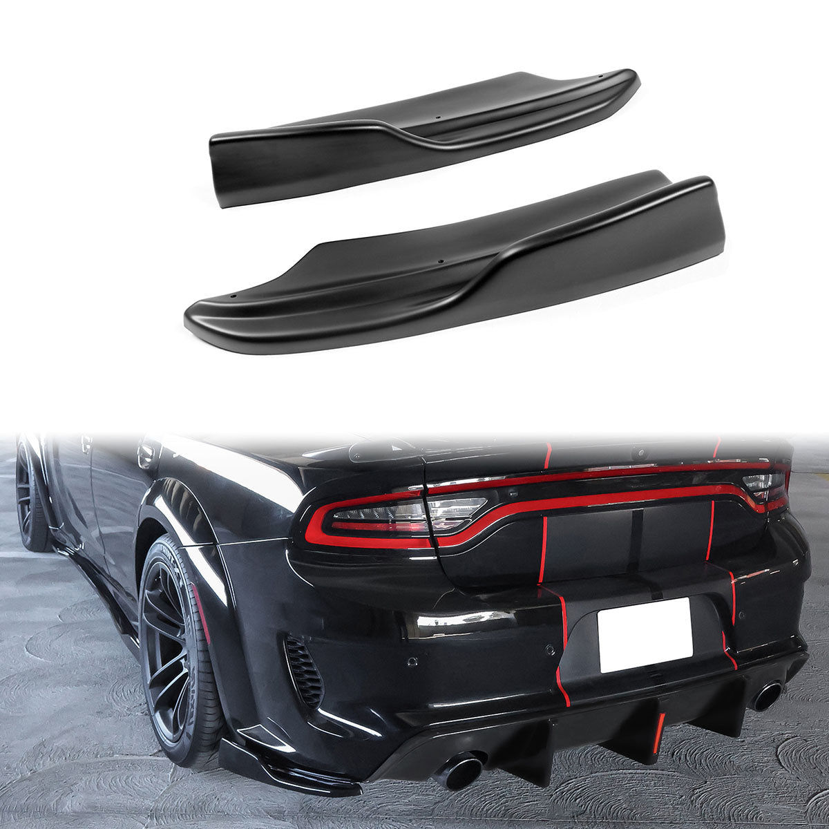 2020-2023 Charger Widebody Rear Diffuser Lip Apron Spat PP