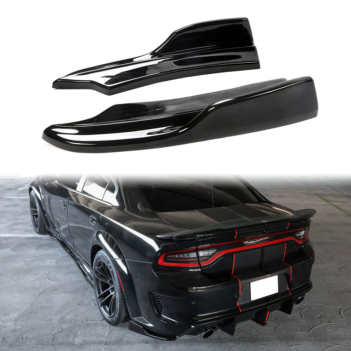 2020-2023 Dodge Charger IKON Rear Diffuser Apron Spat PP
