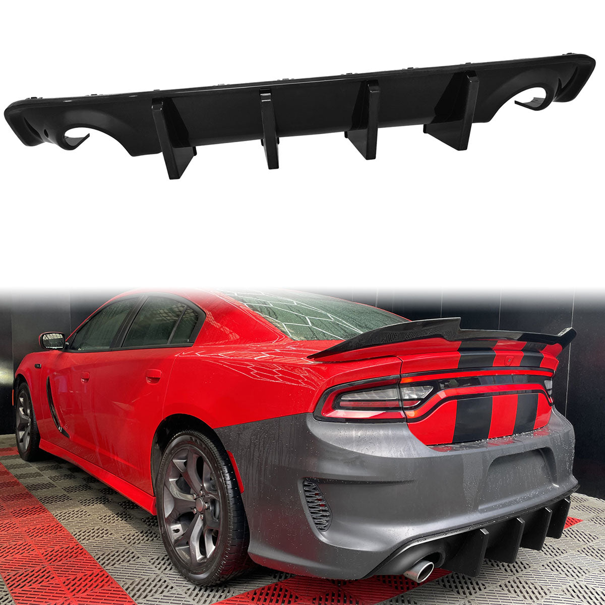 2020-2023 Dodge Charger IKON Rear Diffuser Apron Spat PP
