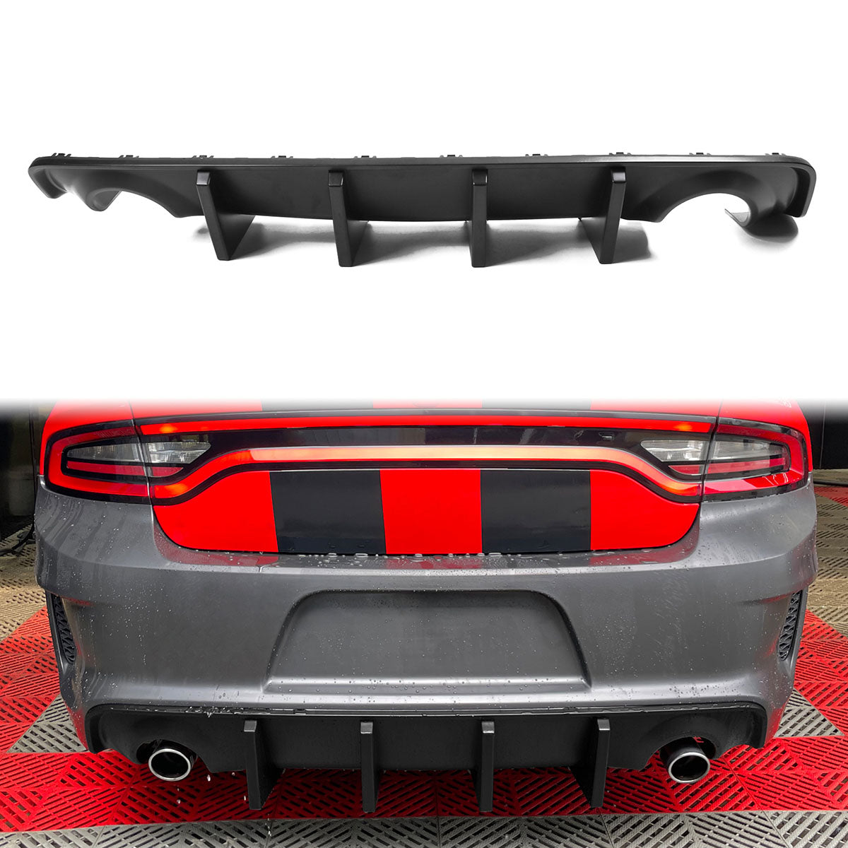 2020-2023 Dodge Charger IKON Rear Diffuser Apron Spat PP